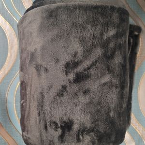 Baby Blanket grey color super soft Warm Plush velvet like